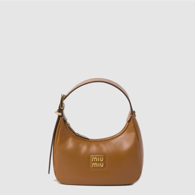 미우미우 여성 가죽 호보백 - Miumiu Womens Leather Hobo Bag - mib14328x