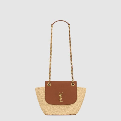 입생로랑 여성 마논 미니 백 - Saint Laurent Womens Raffia Manon Mini Bag - ysb14458x