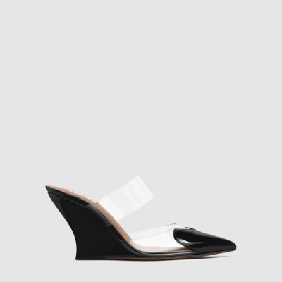 알라이아 여성 르 쾨르 웨지 뮬 - Alaia Womens LE CŒUR Wedge Mule - als13468x