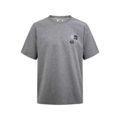 에르메스 남성 라운드 반팔티 - Hermes Mens Round Tshirt - hec13587x