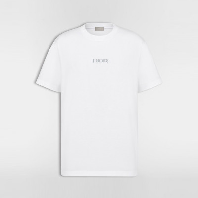 디올 남성 라운드 반팔 티셔츠 - Dior Mens Round Tshirt - dic13612x