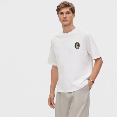 에르메스 남성 라운드 반팔티 - Hermes Mens Round Tshirt - hec13615x