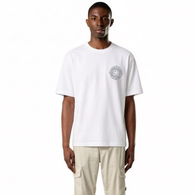 스톤아일랜드 남성 라운드 반팔 티셔츠 - Stone Island Mens Round Tshirt - stc13642x