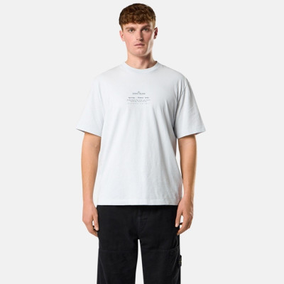 스톤아일랜드 남성 라운드 반팔 티셔츠 - Stone Island Mens Round Tshirt - stc13644x