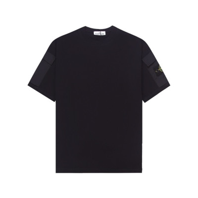 스톤아일랜드 남성 라운드 반팔 티셔츠 - Stone Island Mens Round Tshirt - stc13653x