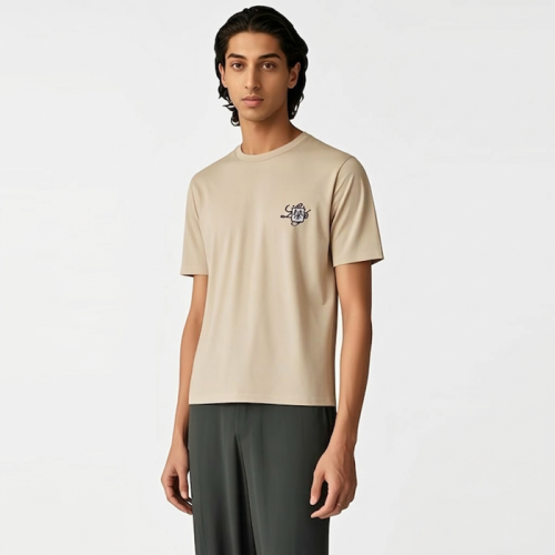 로로피아나 남성 라운드 반팔티 - Loro Piana Mens Round Tshirt - lpc13673x