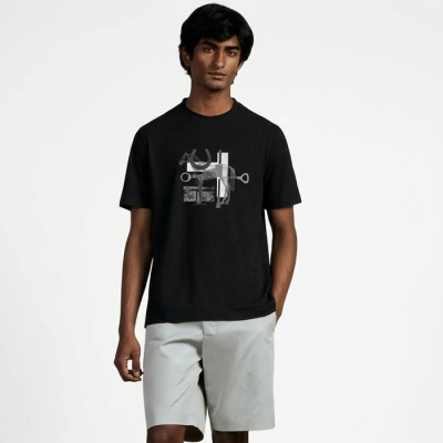 에르메스 남성 라운드 반팔티 - Hermes Mens Round Tshirt - hec13676x