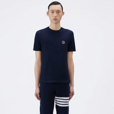 톰브라운 남성 라운드 반팔티 - Thom Browne Mens Round Tshirts - thc13680x