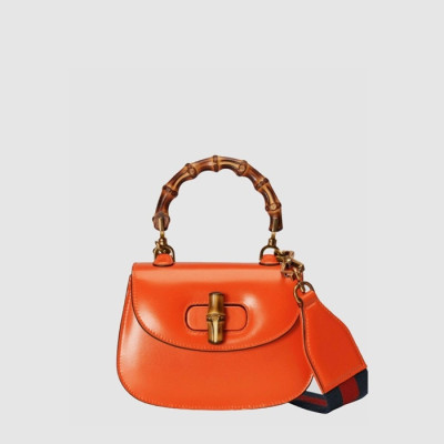 구찌 여성 뱀부 스몰 탑 핸들백 - Gucci Womens Bamboo Small Top Handle Bag - gub14694x