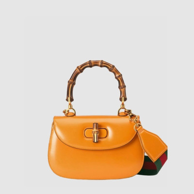 구찌 여성 뱀부 스몰 탑 핸들백 - Gucci Womens Bamboo Small Top Handle Bag - gub14695x