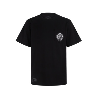 크롬하츠 남성 라운드 반팔티 - Chrom Hearts Mens Round Tshirt - chc13690x