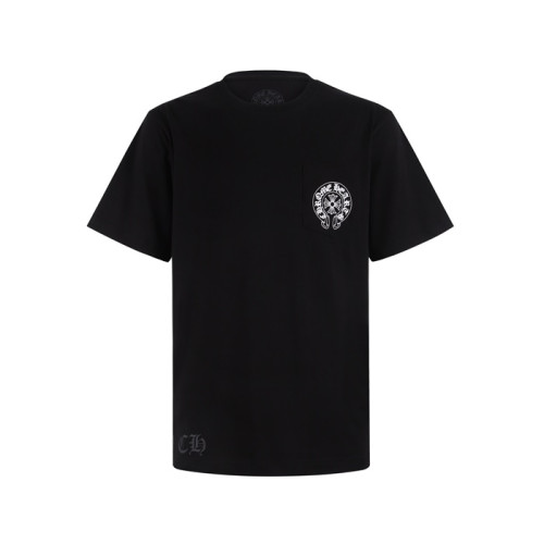 크롬하츠 남성 라운드 반팔티 - Chrom Hearts Mens Round Tshirt - chc13690x