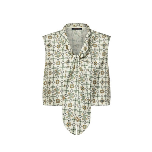 루이비통 여성 크롭드 누보 라발리에르 블라우스 - Louis vuitton Womens Cropped Nouveau Lavalliere Blouse - lvc13701x