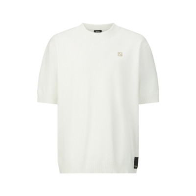 펜디 남성 라운드 반팔 티셔츠 - Fendi Mens Round Tshirt - fec13715x
