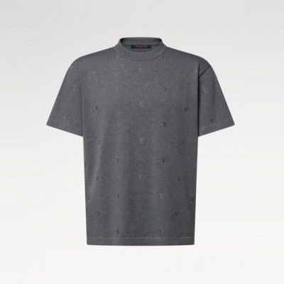루이비통 남성 라운드 반팔 티셔츠 - Louis vuitton Mens Round Tshirt - lvc13724x