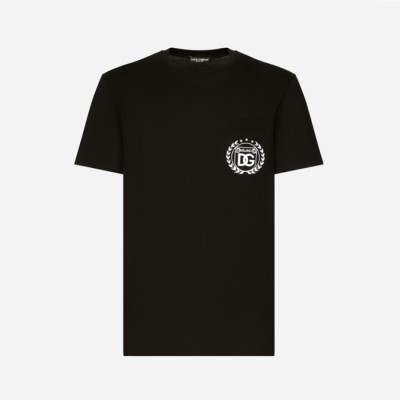 돌체앤가바나 남성 라운드 반팔 티셔츠 - Dolce&Gabbana Mens Round Tshirt - doc13765x