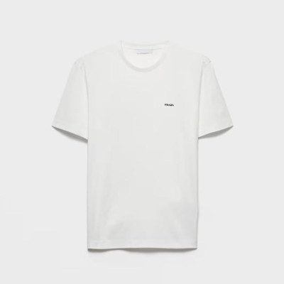 프라다 남성 라운드 반팔티 - Prada Mens Round Tshirt - prc13777x