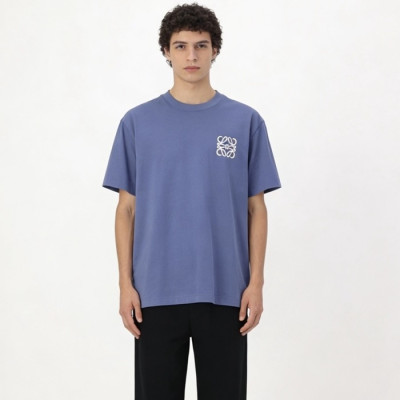 로에베 남성 라운드 반팔티 - Loewe Mens Round Tshirt - loc13800x