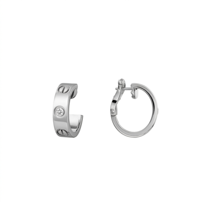 까르띠에 여성 러브 후프 귀걸이 - Cartier Womens Love Hoop Earrings - acc7051x