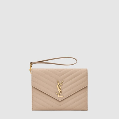입생로랑 여성 로렌 마틀라세 클러치 - Saint Laurent Womens Laurent Matelasse Clutch - ysb14729x