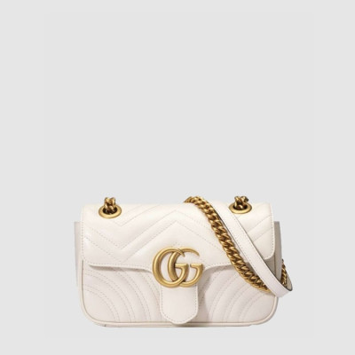 구찌 여성 GG 마몽 마틀라세 미니 숄더백 - Gucci Womens GG Marmont Matelassé Mini Shoulder Bag - gub14736x