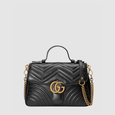 구찌 여성 GG 마몽 스몰 탑 핸들백 - Gucci Womens GG Marmont Small Top Handle Bag - gub14742x