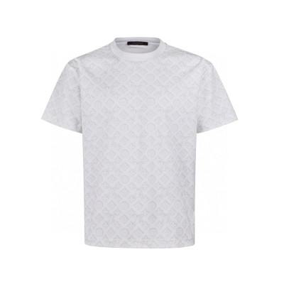 루이비통 남성 라운드 반팔 티셔츠 - Louis vuitton Mens Round Tshirt - lvc13823x