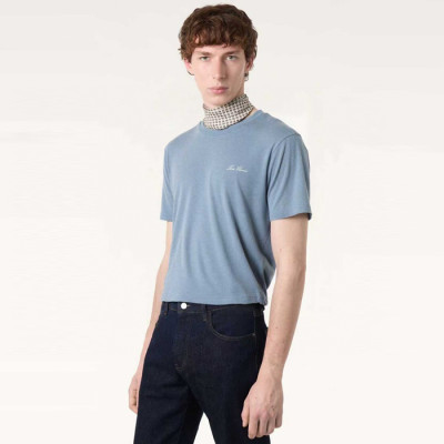 로로피아나 남성 라운드 반팔티 - Loro Piana Mens Round Tshirt - lpc13863x