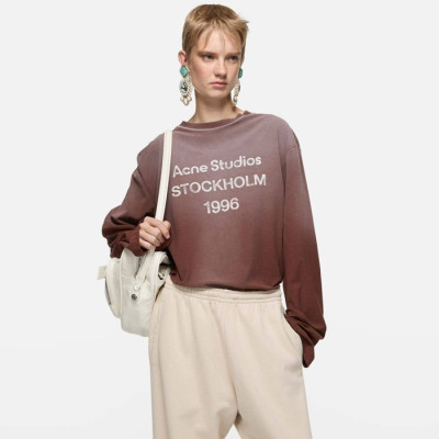 아크네 여성 라운드 긴팔티 - Acne Studios Womens Round Tshirt - anc13870x