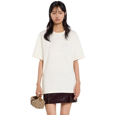 디올 여성 라운드 반팔티 - Dior Womens Round Tshirt - dic13871x