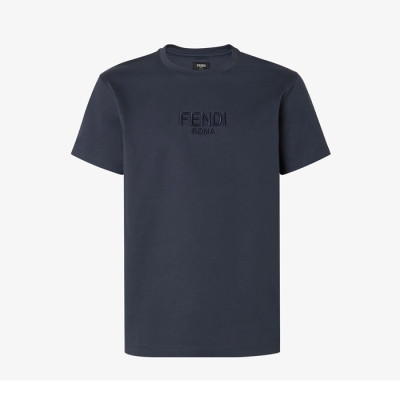 펜디 남성 라운드 반팔 티셔츠 - Fendi Mens Round Tshirt - fec13877x