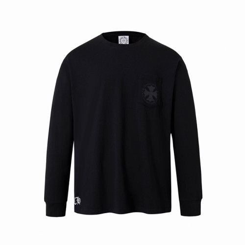 크롬하츠 남성 라운드 긴팔티 - Chrome Hearts Mens Round Tshirt - chc13879x