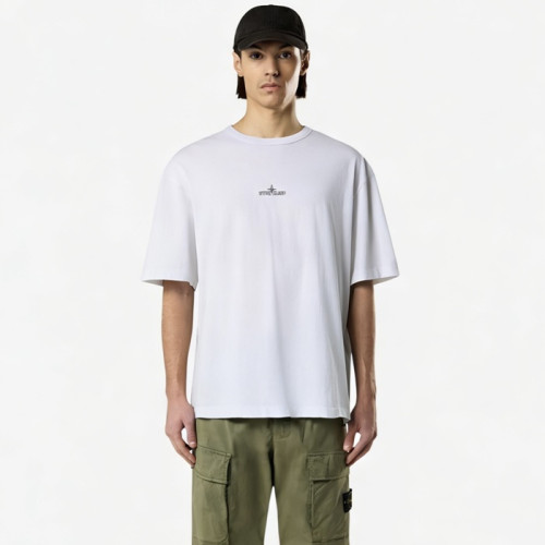 스톤아일랜드 남성 라운드 반팔 티셔츠 - Stone Island Mens Round Tshirt - stc13882x