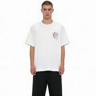 크롬하츠 남성 라운드 반팔티 - Chrom Hearts Mens Round Tshirt - chc13883x
