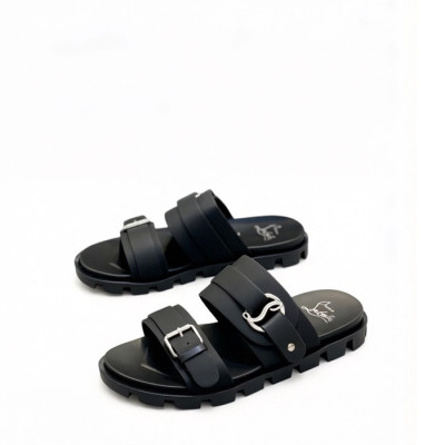 크리스찬 루부탱 남성 CL 로고 슬라이드 샌들 - Christian Loubutin Mens CL Logo-embossed Slides - cls13647x