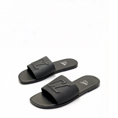 크리스찬 루부탱 남성 CL 로고 슬라이드 샌들 - Christian Loubutin Mens CL Logo-embossed Slides - cls13654x