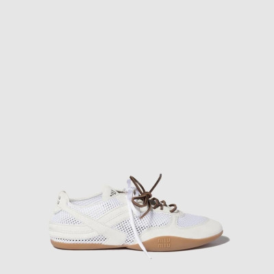 미우미우 남/녀 스웨이드 스니커즈 - Miumiu Unisex Suede Sneakers - mis13659x