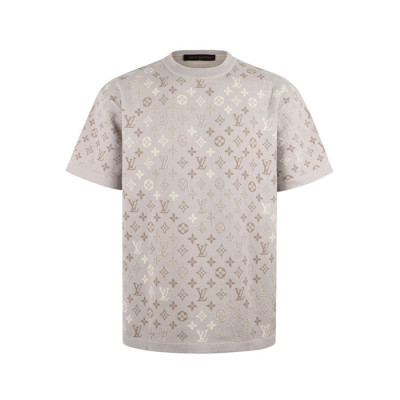 루이비통 남성 라운드 반팔 티셔츠 - Louis vuitton Mens Round Tshirt - lvc13891x