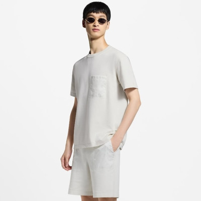 루이비통 남성 라운드 반팔 티셔츠 - Louis vuitton Mens Round Tshirt - lvc13902x