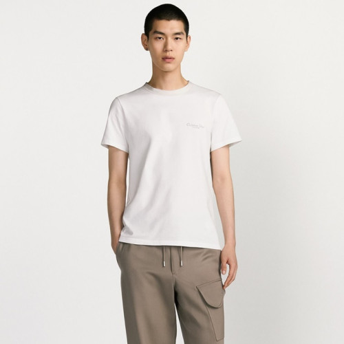 디올 남성 라운드 반팔 티셔츠 - Dior Mens Round Tshirt - dic13903x
