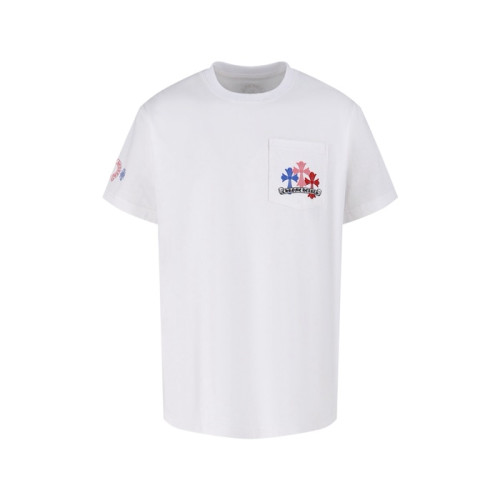 크롬하츠 남성 라운드 반팔티 - Chrom Hearts Mens Round Tshirt - chc13912x