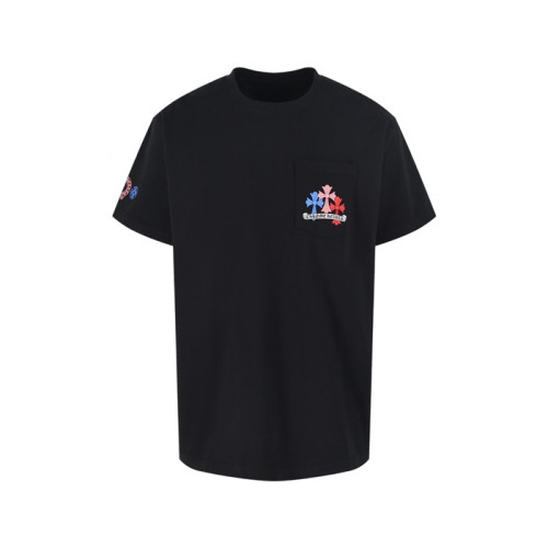 크롬하츠 남성 라운드 반팔티 - Chrom Hearts Mens Round Tshirt - chc13913x