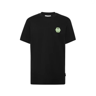 필립플레인 남성 라운드 반팔티 - Philipp-plein Mens Round Tshirt - phc13943x