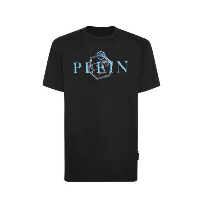 필립플레인 남성 라운드 반팔티 - Philipp-plein Mens Round Tshirt - phc13944x