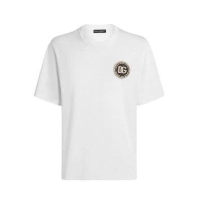 돌체앤가바나 남성 라운드 반팔 티셔츠 - Dolce&Gabbana Mens Round Tshirt - doc13952x