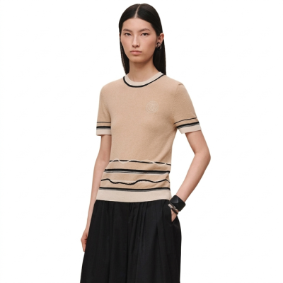에르메스 여성 크루넥 반팔티 - Hermes Womens Round Tshirt - hec13968x