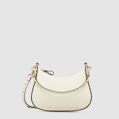 발렌티노 여성 스몰 락스터드 호보 백 - Valentino Womens Small Rockstud Hobo Bag - vab14865x