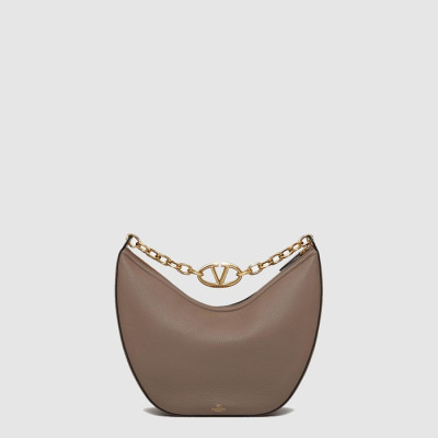 발렌티노 여성 브이로고 문 미디엄 체인 호보 백 - Valentino Womens V-Logo Moon Medium Chain Hobo Bag - vab14911x