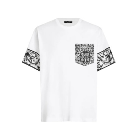 돌체앤가바나 남성 라운드 반팔 티셔츠 - Dolce&Gabbana Mens Round Tshirt - doc13994x