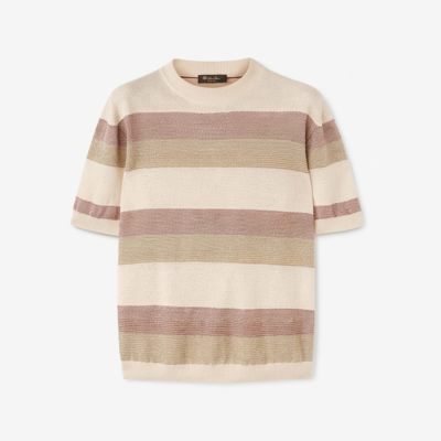 로로피아나 남성 라운드 반팔티 - Loro Piana Mens Round Tshirt - lpc14011x